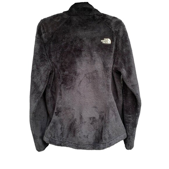 The North Face Osito Black Curry Gold fuzzy fleece jacket Women's Size Medium M - Picture 3 of 10